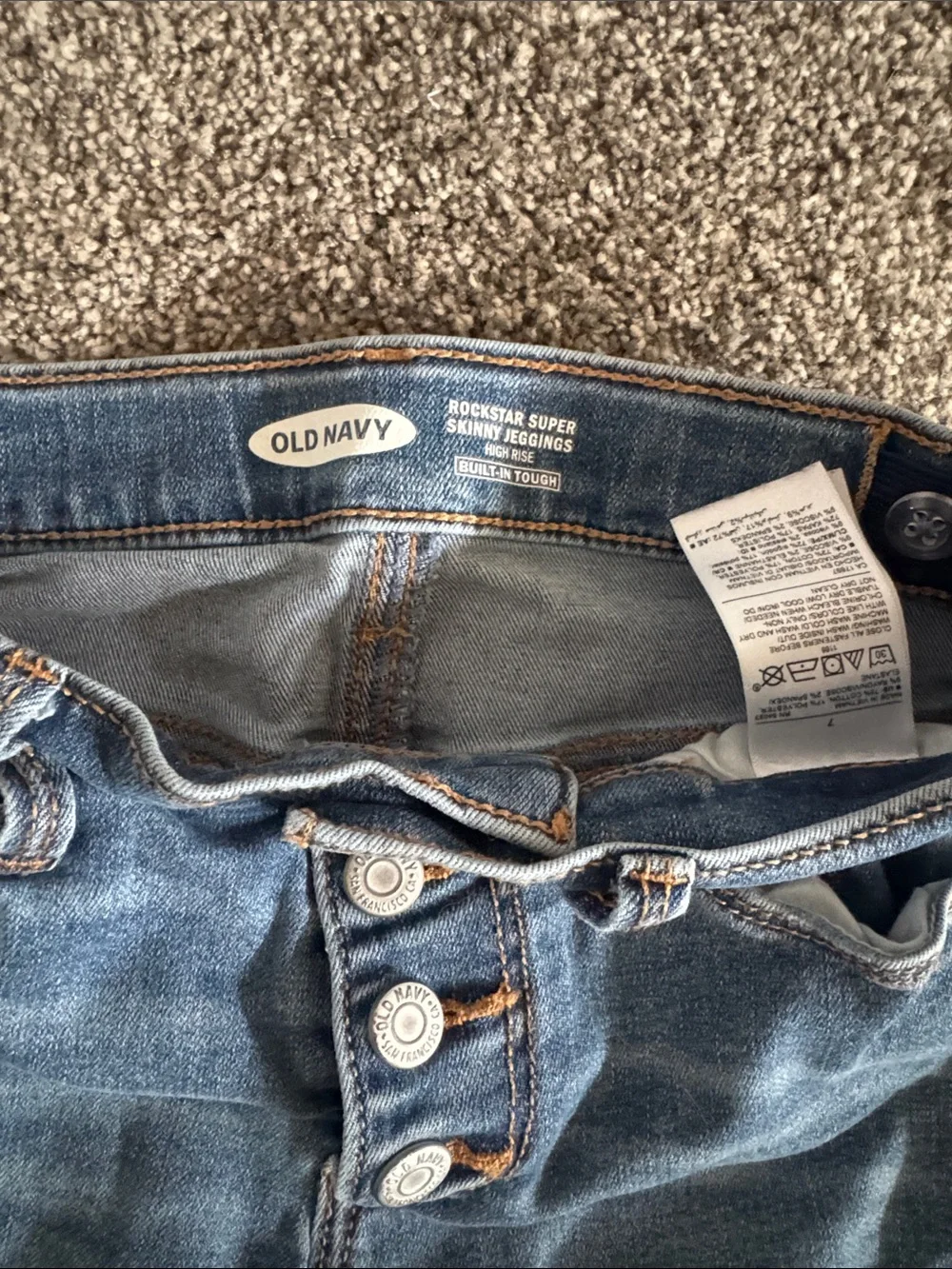 Kids Skinny Jeans Duo — Dark Blue & Light Blue Stretch Denim